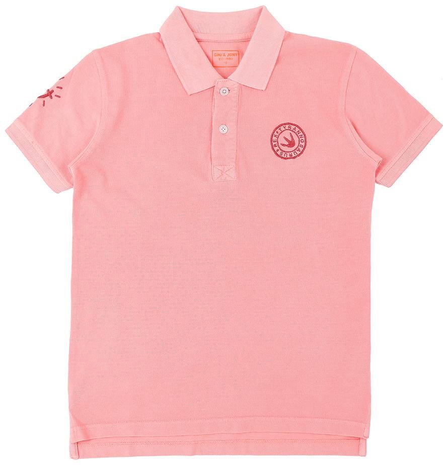 

Gini Jony Boy Cotton Solid T-shirt - Pink
