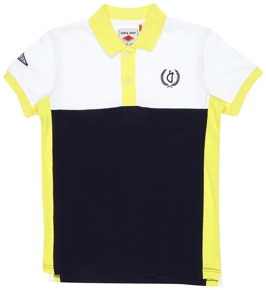 

Gini Jony Boy Cotton Solid T-shirt - Blue