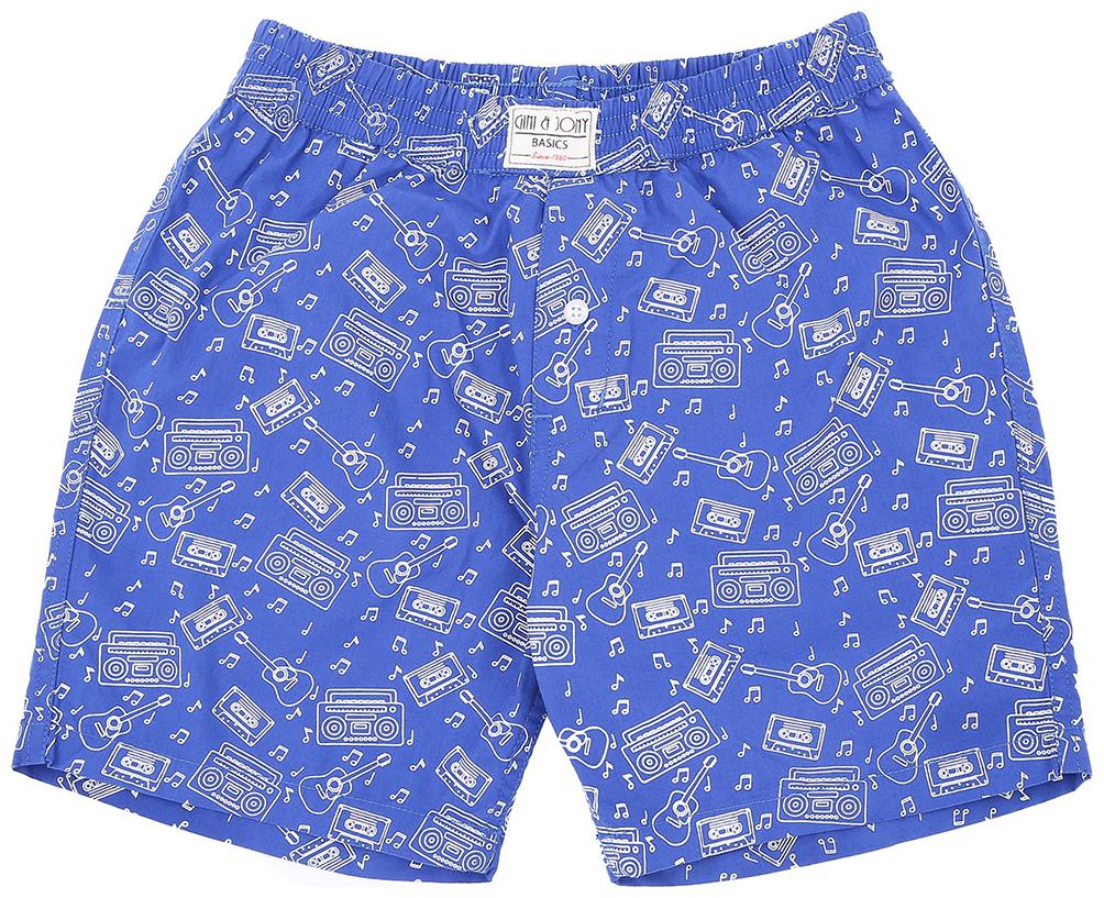 

Gini Jony Boy Printed Shorts - Blue