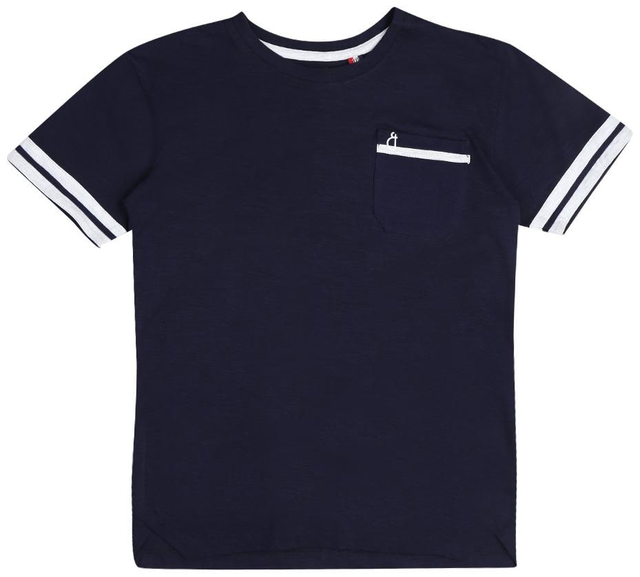 

Gini Jony Boy Cotton blend Solid T-shirt - Blue