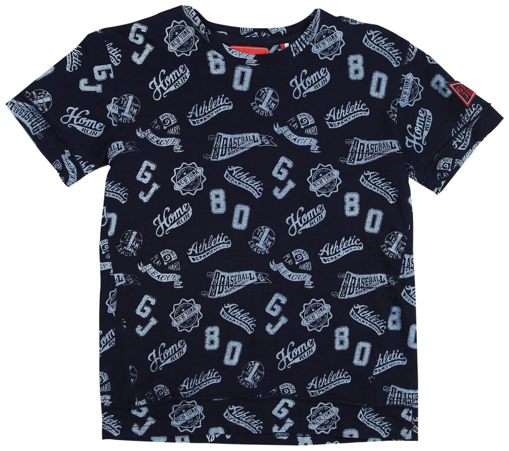 

Gini Jony Boy Cotton Printed T-shirt - Blue