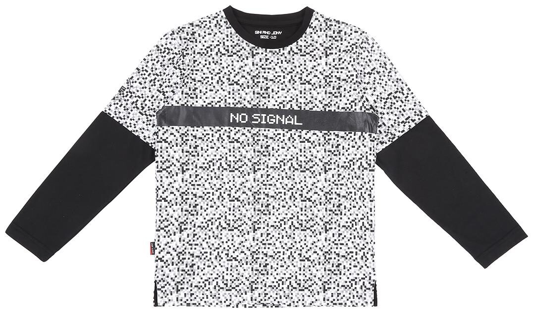 

Gini Jony Boy Cotton blend Printed T-shirt - White
