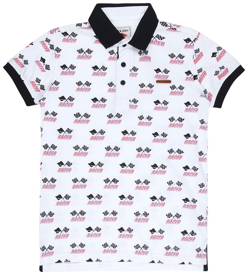 

Gini Jony Boy Cotton Printed T-shirt - White