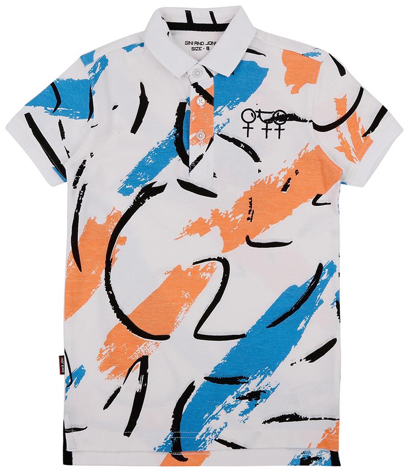

Gini Jony Boys White T-Shirt