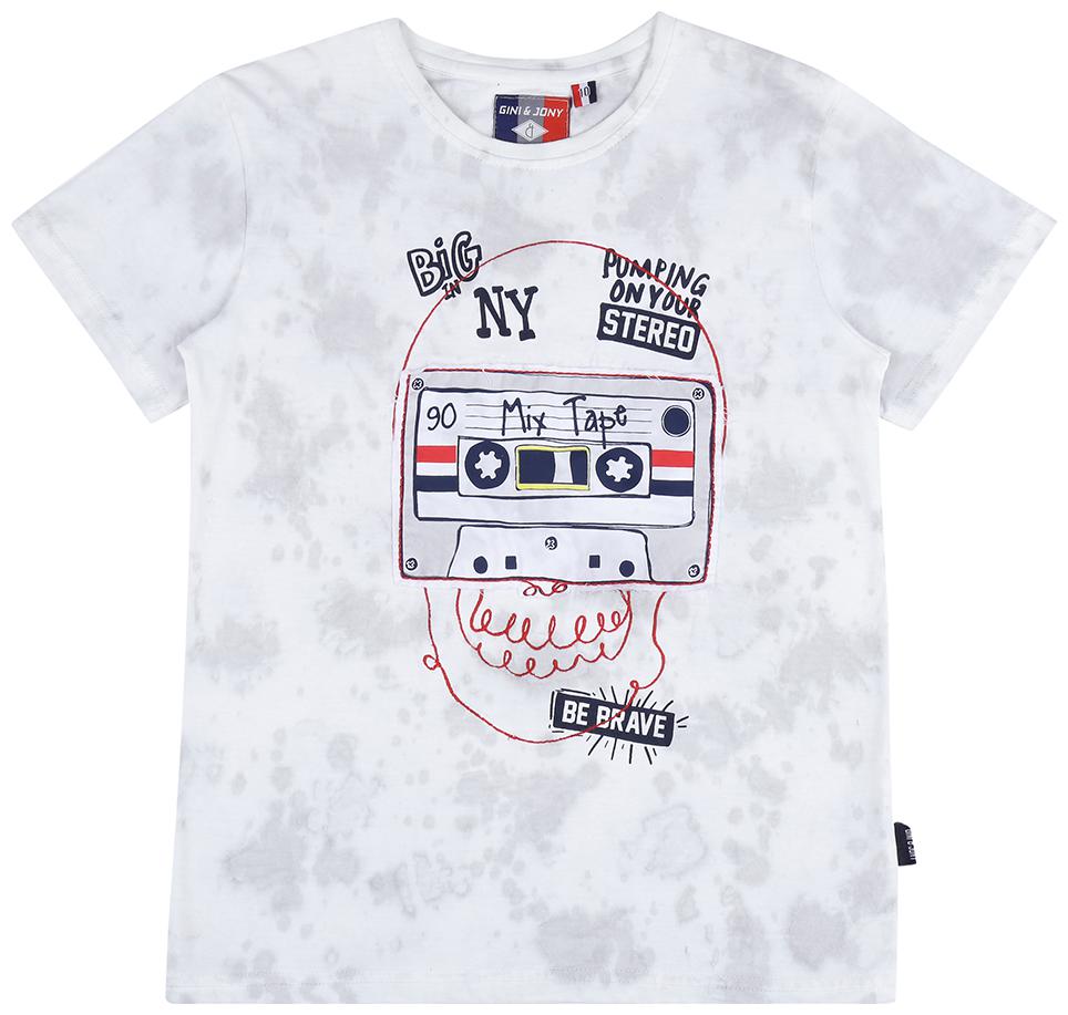 

Gini Jony Boy Cotton Solid T-shirt - Grey
