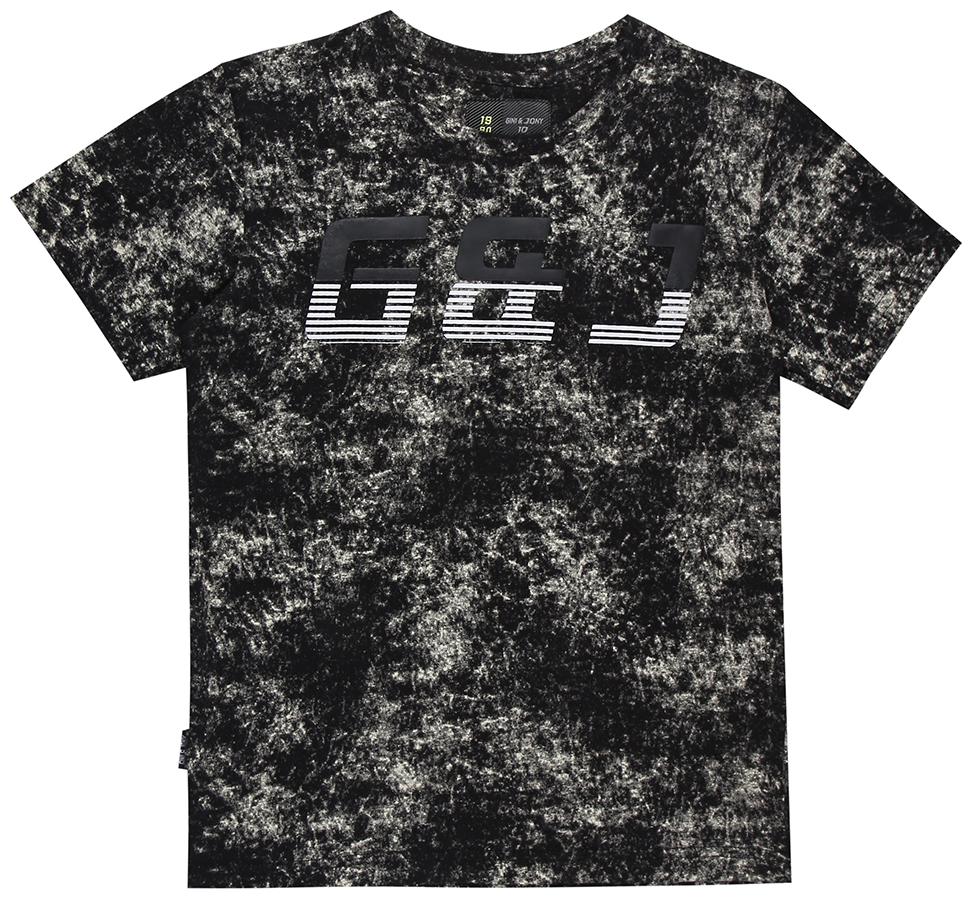 

Gini Jony Boy Cotton Printed T-shirt - Black