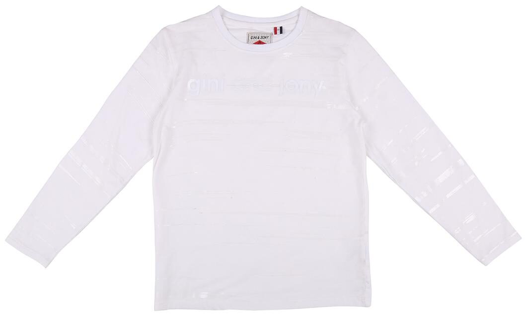 

Gini Jony Boy Cotton blend Printed T-shirt - White