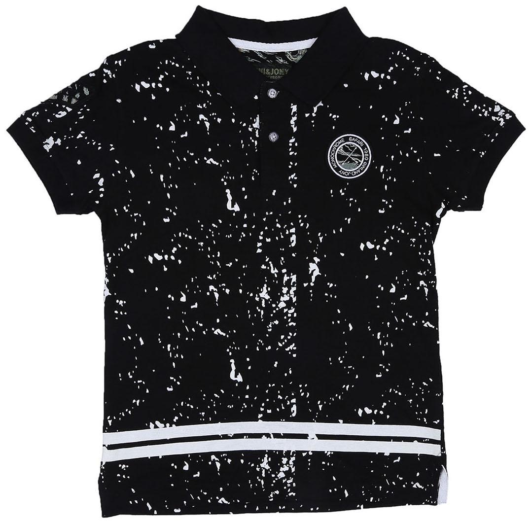 

Gini Jony Boy Cotton Solid T-shirt - Black