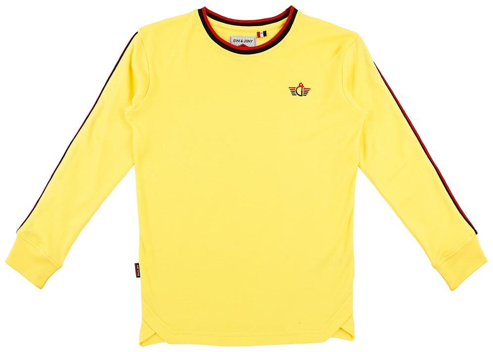 

Gini Jony Boy Cotton Solid T-shirt - Yellow