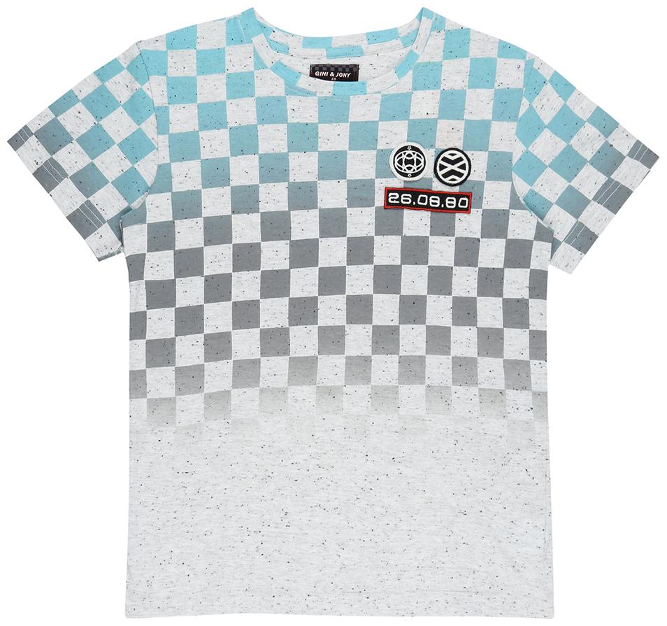 

Gini Jony Boy Cotton Solid T-shirt - Grey