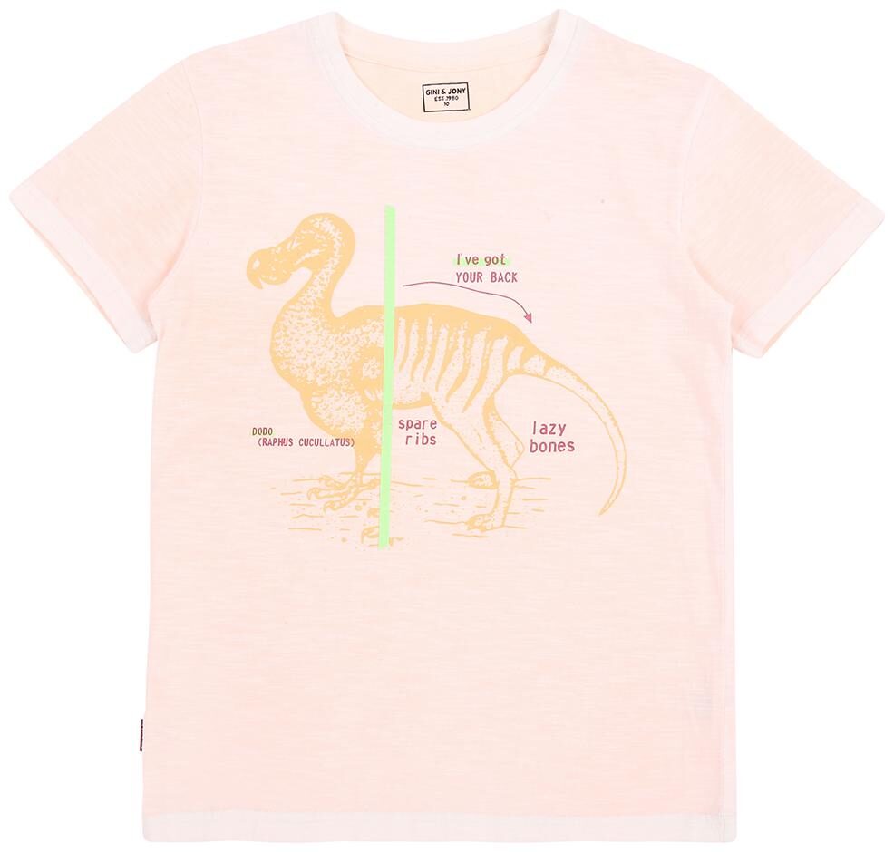 

Gini Jony Boy Cotton blend Printed T-shirt - Pink