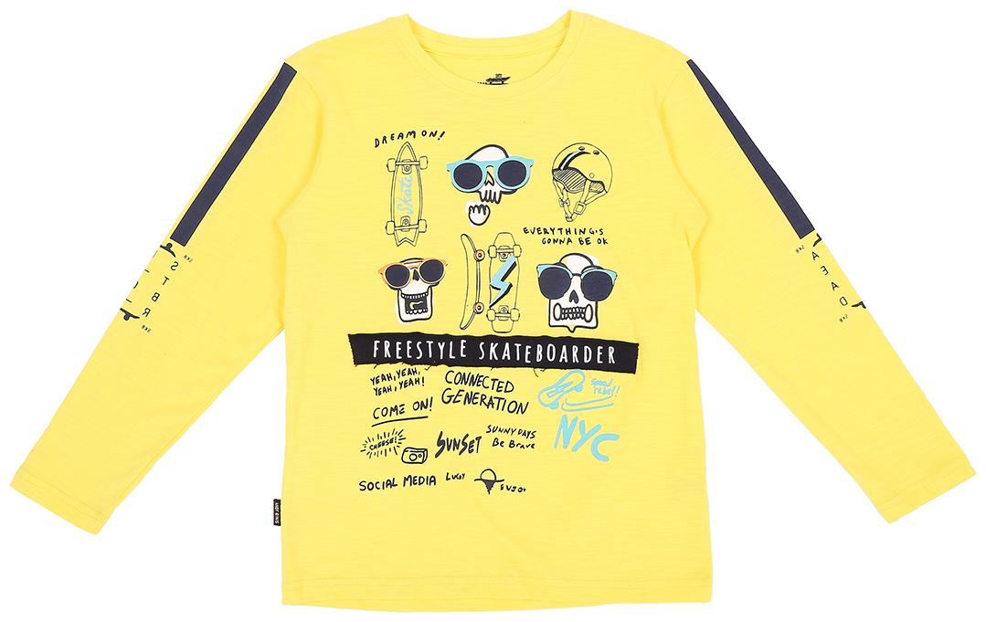 

Gini Jony Boy Cotton blend Printed T-shirt - Yellow