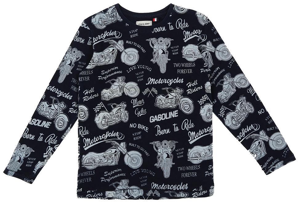 

Gini Jony Boy Cotton blend Printed T-shirt - Blue