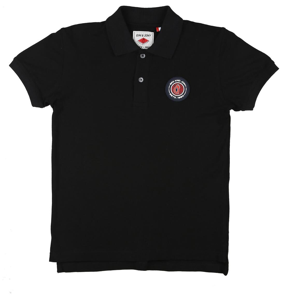 

Gini Jony Boy Cotton Solid T-shirt - Black
