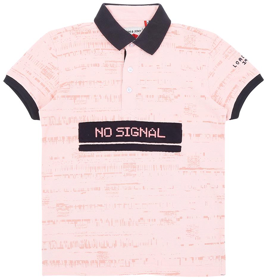 

Gini Jony Boy Cotton blend Printed T-shirt - Pink