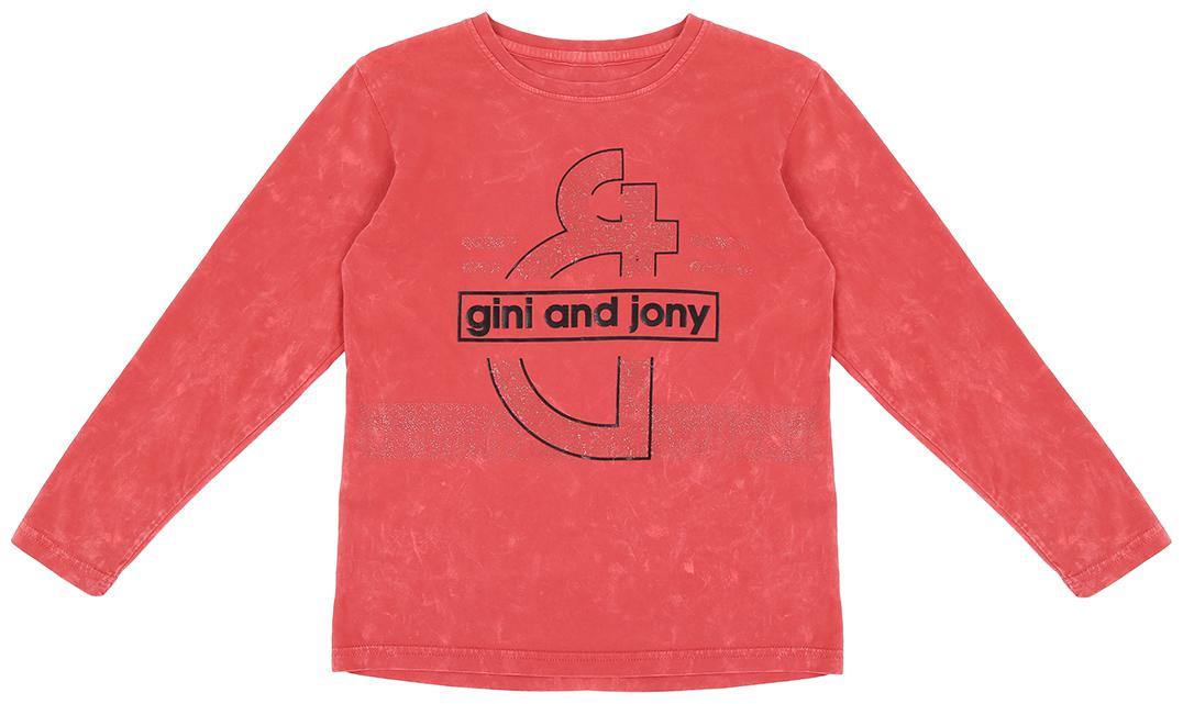 

Gini Jony Boy Cotton blend Printed T-shirt - Red