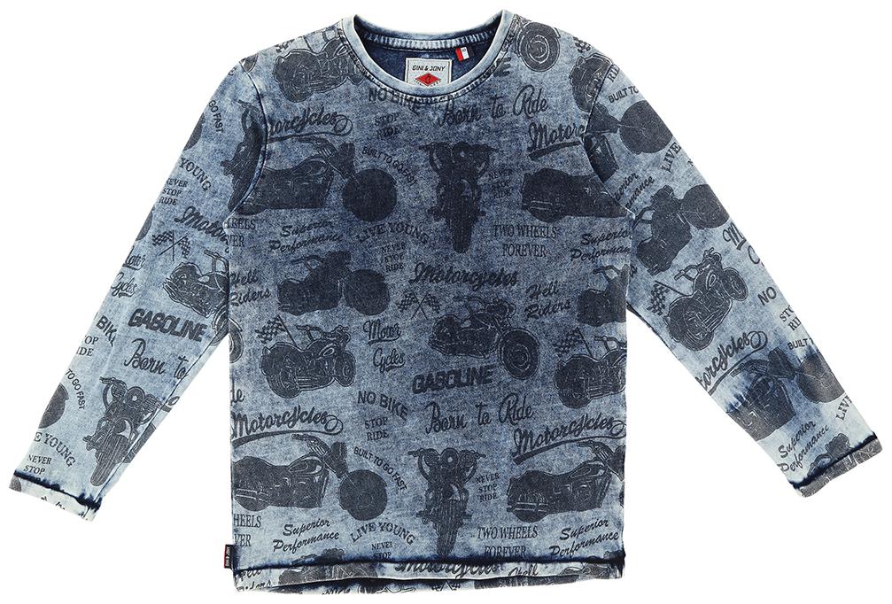

Gini Jony Boy Cotton blend Printed T-shirt - Blue