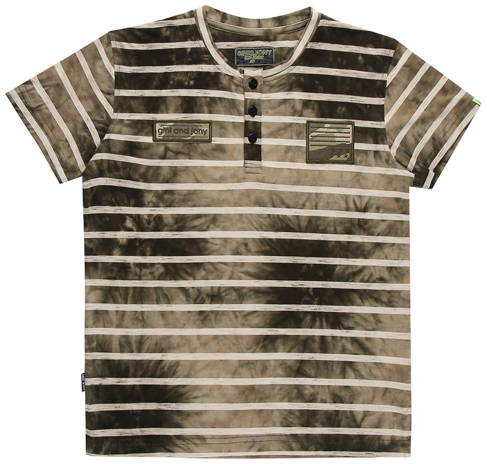 

Gini Jony Boy Cotton Solid T-shirt - Green