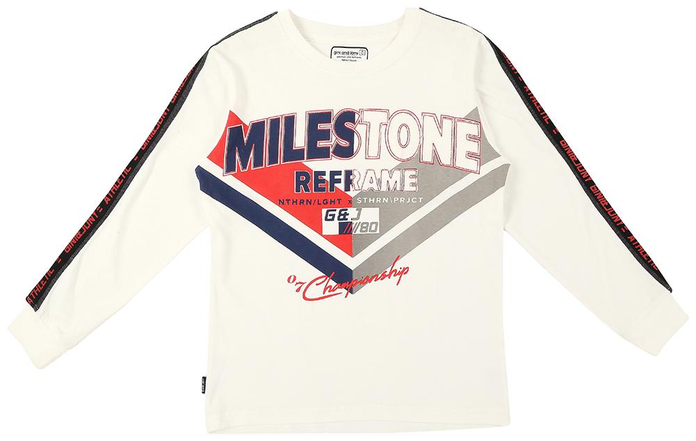 

Gini Jony Boys White T-Shirt