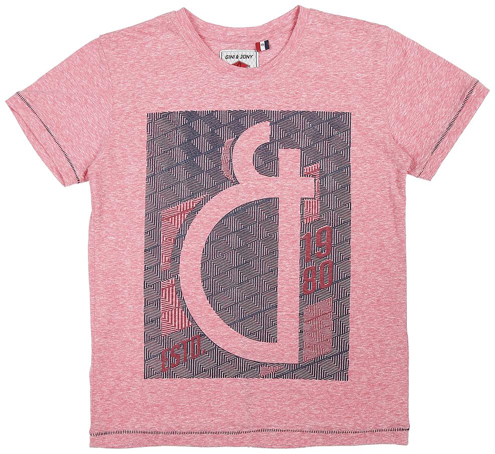 

Gini Jony Boy Cotton Solid T-shirt - Red