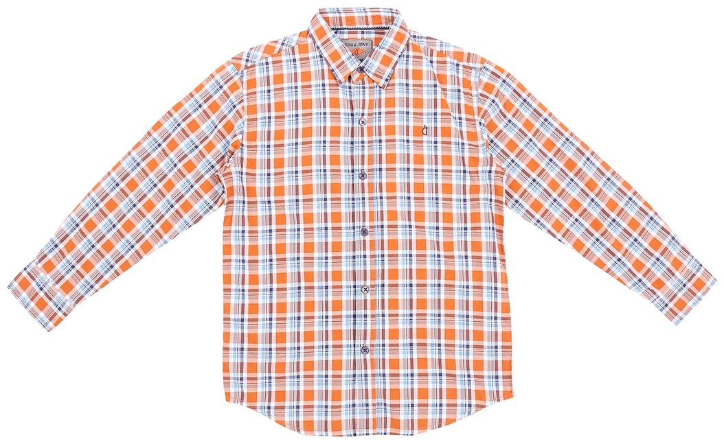 

Gini Jony Boy Cotton Checked Shirt Orange