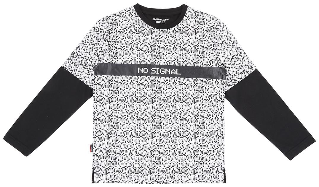 

Gini Jony Boy Cotton blend Printed T-shirt - White