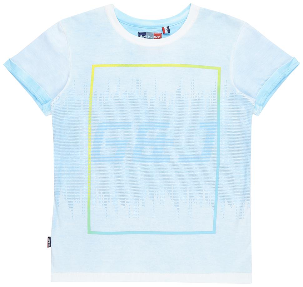 

Gini Jony Boy Cotton Solid T-shirt - Blue