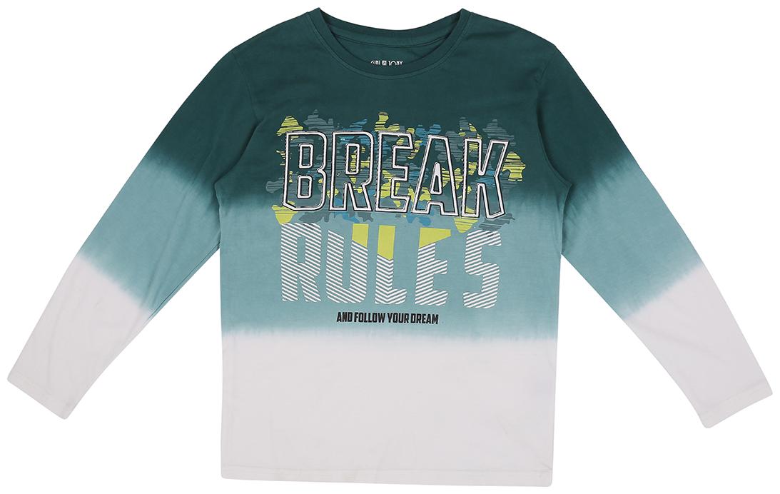 

Gini Jony Boy Cotton blend Printed T-shirt - Green