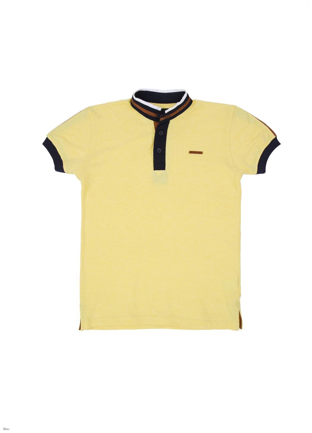 

Gini Jony Boy Cotton blend Solid T-shirt - Yellow