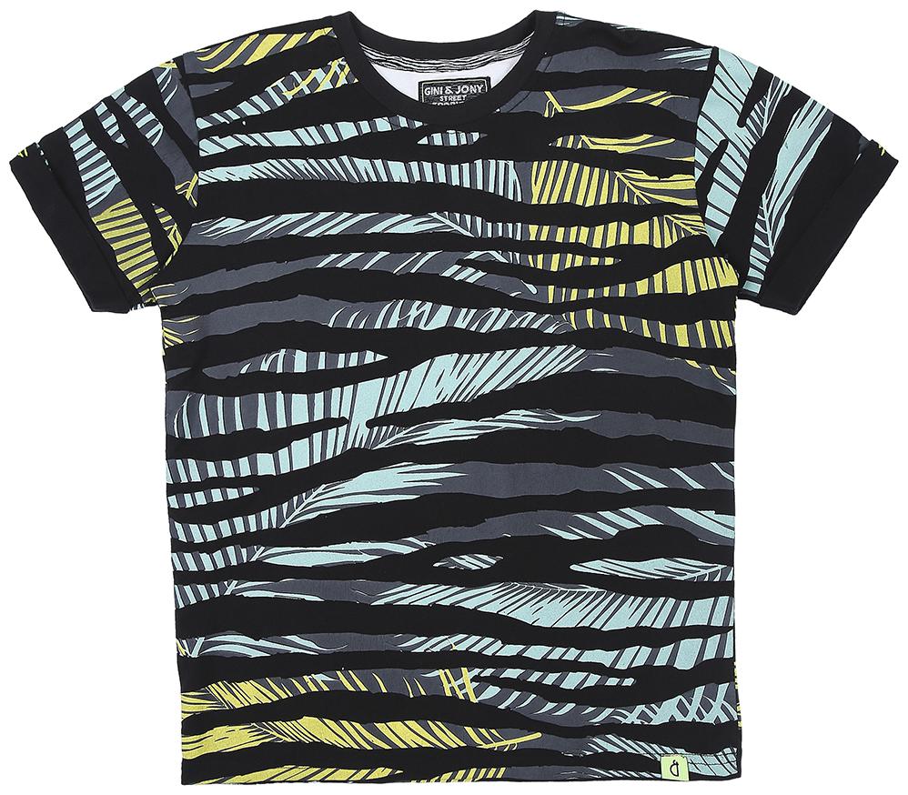 

Gini Jony Boy Cotton Printed T-shirt - Black
