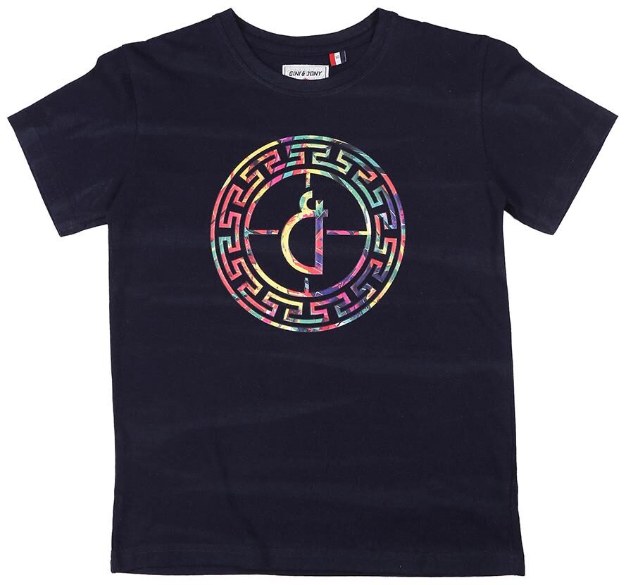 

Gini Jony Boy Cotton Printed T-shirt - Blue