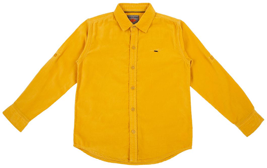 

Gini Jony Boy Cotton Solid Shirt Yellow
