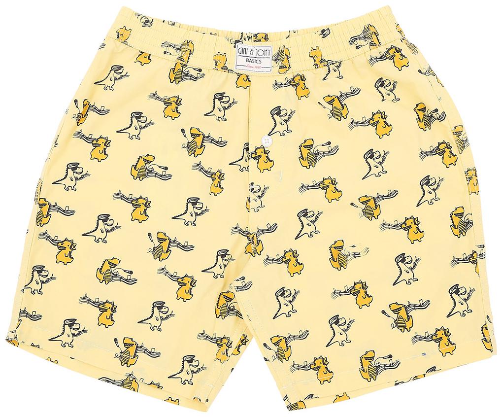 

Gini Jony Boy Printed Shorts - Yellow