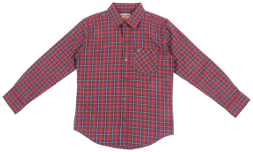 

Gini Jony Boy Cotton Checked Shirt Red