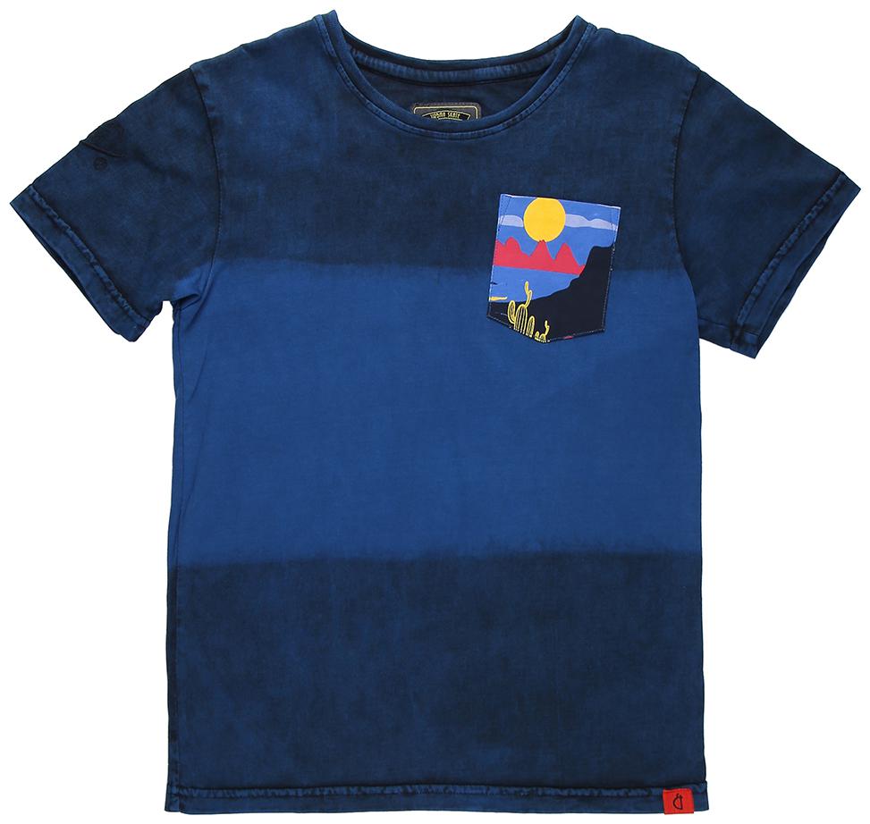 

Gini Jony Boy Cotton Solid T-shirt - Blue
