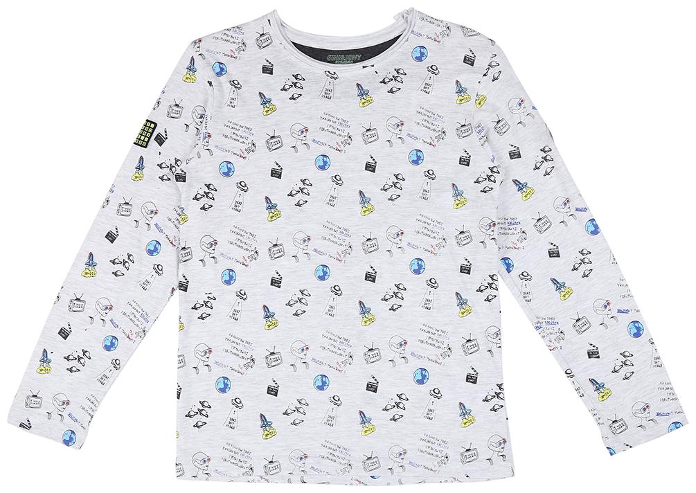 

Gini Jony Boy Cotton blend Printed T-shirt - Grey