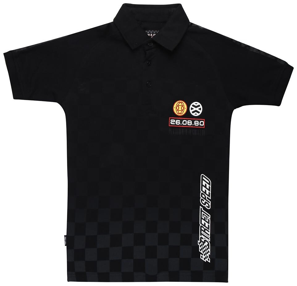 

Gini Jony Boy Cotton Solid T-shirt - Black