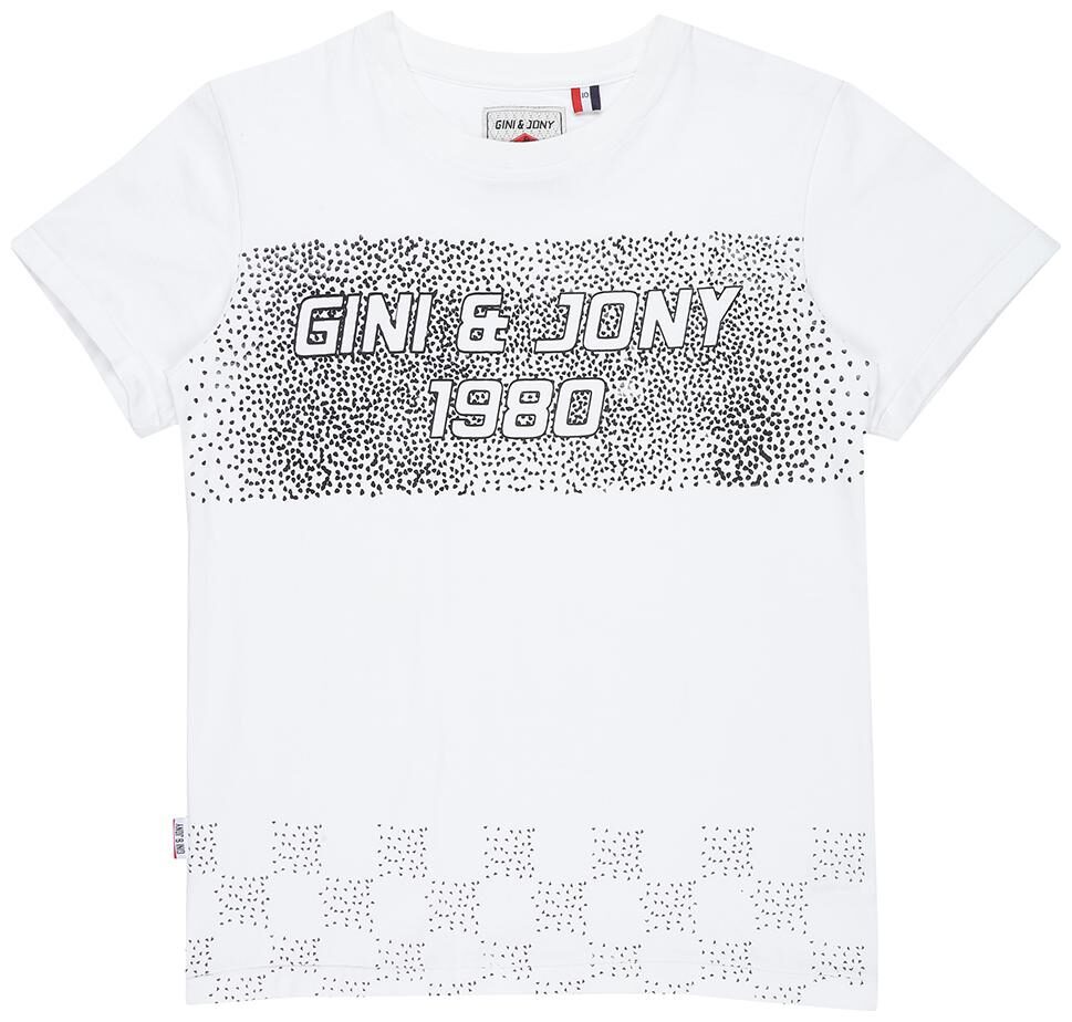 

Gini Jony Boy Cotton Solid T-shirt - White