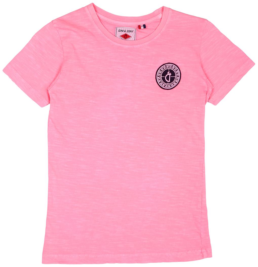 

Gini Jony Boy Cotton Printed T-shirt - Pink