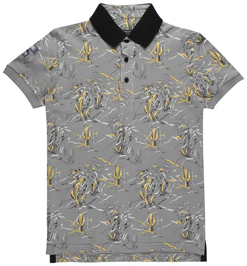 

Gini Jony Boy Cotton Printed T-shirt - Grey