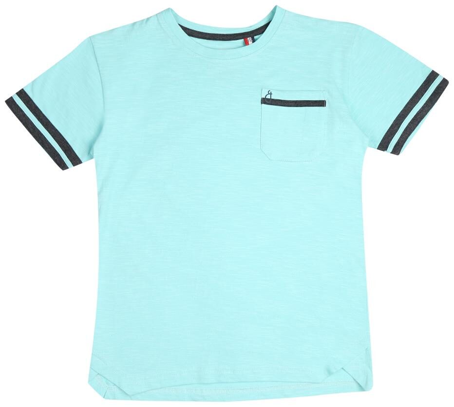 

Gini Jony Boy Cotton blend Solid T-shirt - Blue
