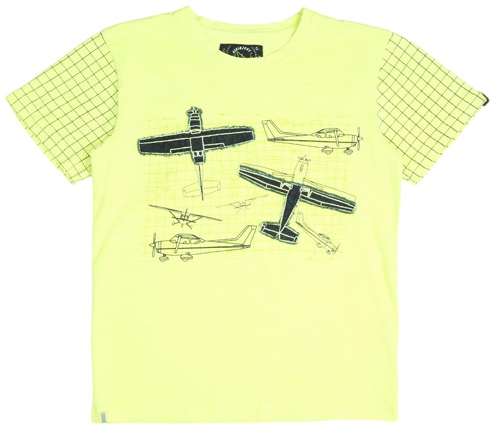 

Gini Jony Boy Cotton blend Printed T-shirt - Yellow