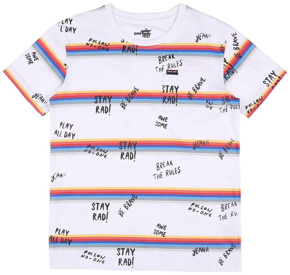 

Gini Jony Boys White T-Shirt