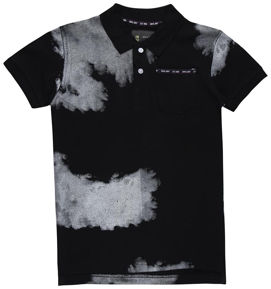 

Gini Jony Boy Cotton Solid T-shirt - Black