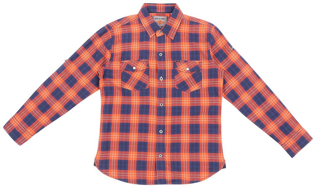 

Gini Jony Boy Cotton Checked Shirt Orange