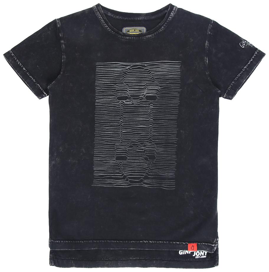 

Gini Jony Boy Cotton Solid T-shirt - Black