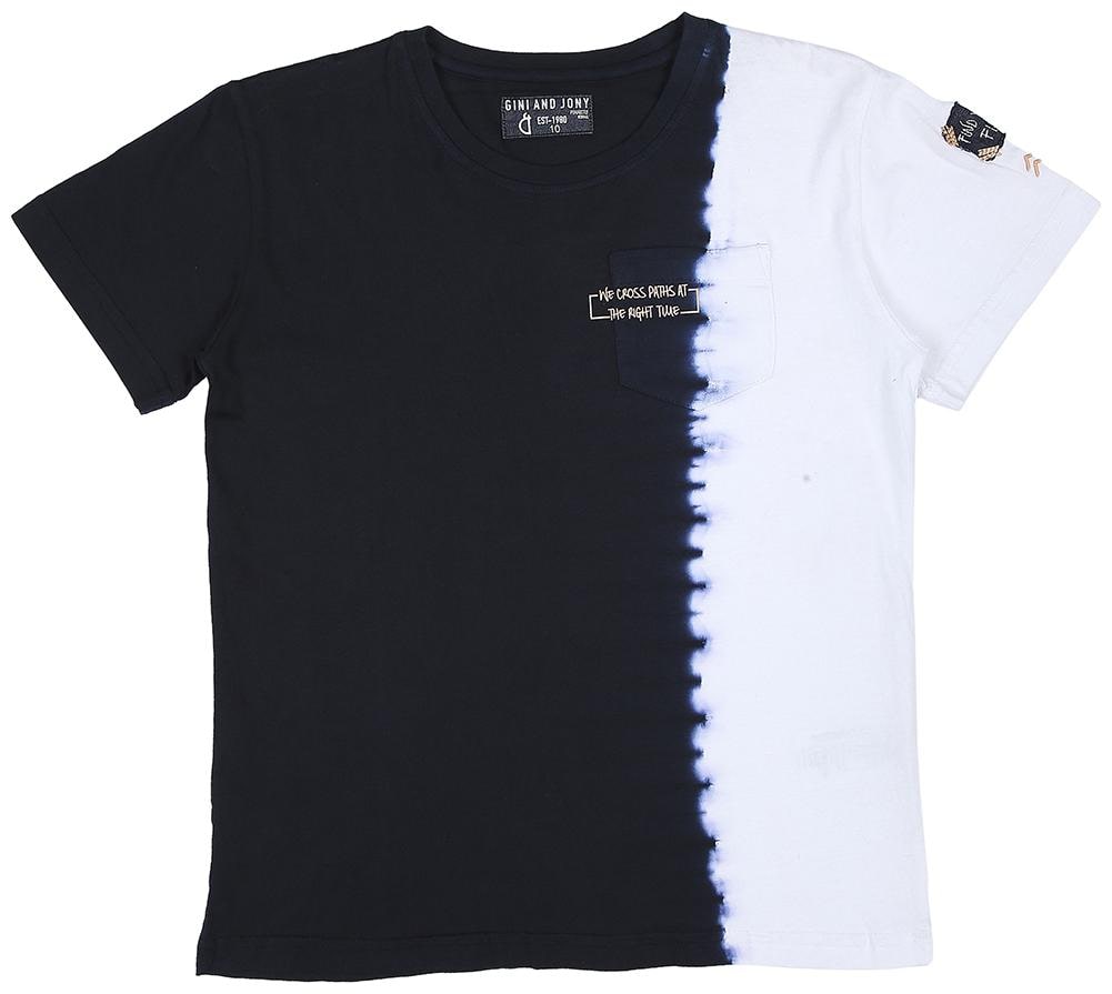 

Gini Jony Boy Cotton Solid T-shirt - White