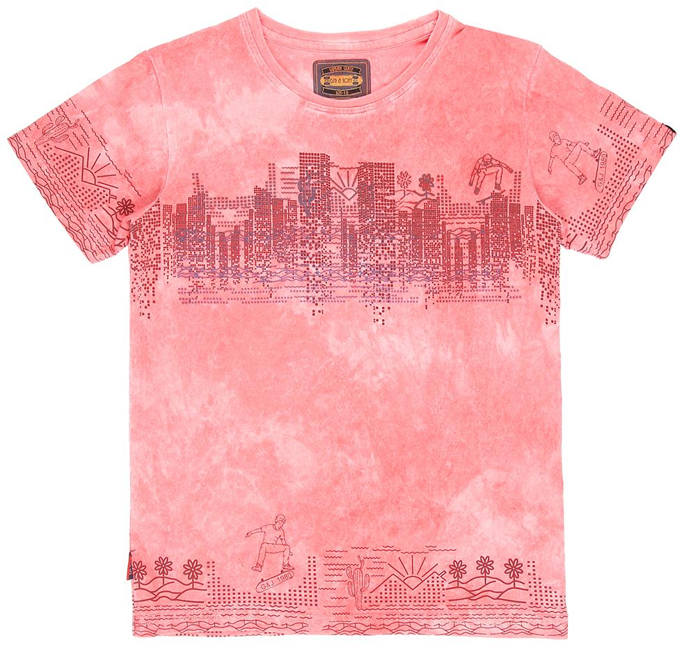 

Gini Jony Boy Cotton Solid T-shirt - Red