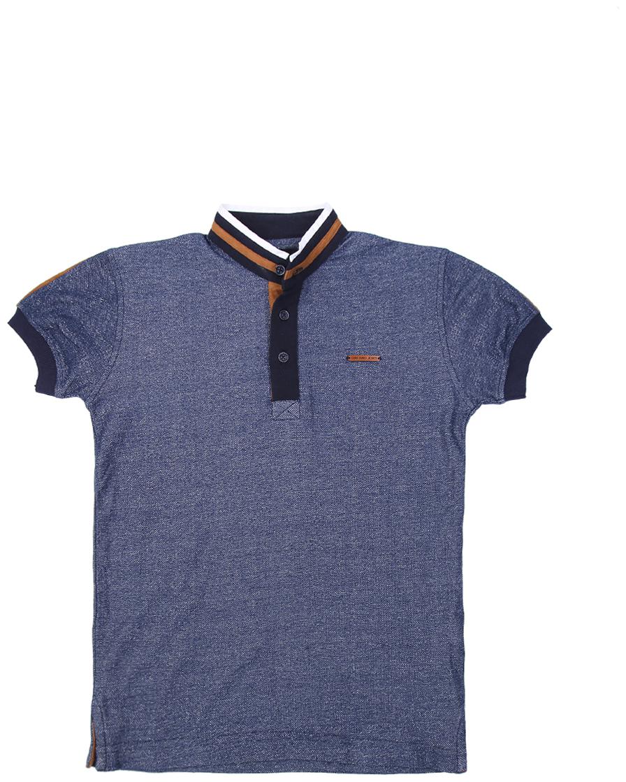 

Gini Jony Boy Cotton blend Solid T-shirt - Blue