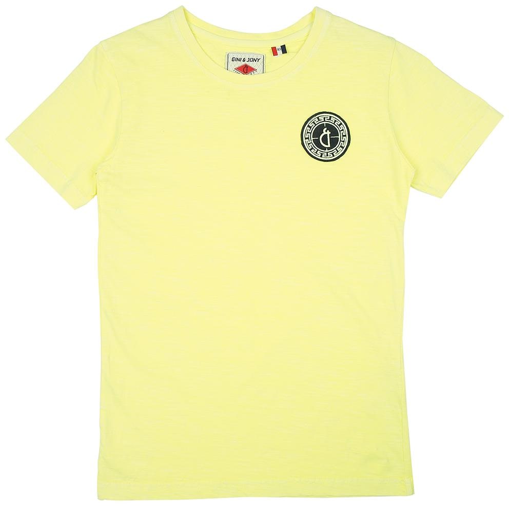 

Gini Jony Boy Cotton Printed T-shirt - Yellow